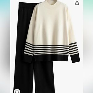 2 piece lounge set. Knit fabric.